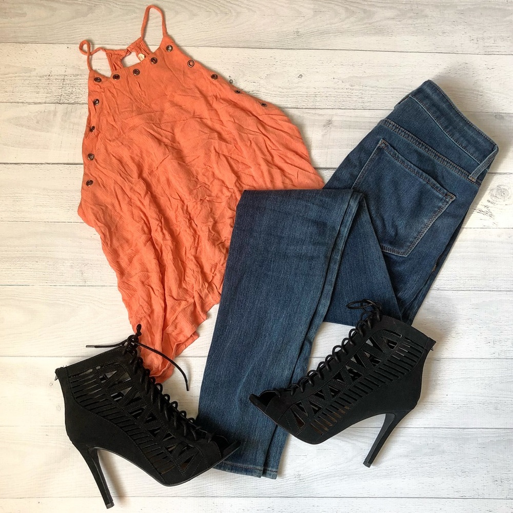 Elodie Anthropologie Peach Tank Top